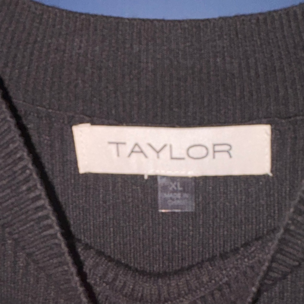 Taylor Black Knit Long Sleeve Dress - Picture 4 of 5